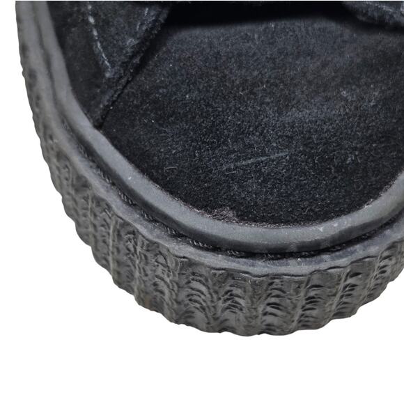 Puma Black Suede Platform Creeper Sneakers Women’s Size 6 - Picture 4 of 13